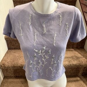 Lavender Embroidered Women's Top‎